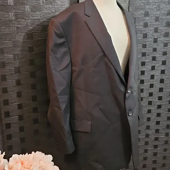 Men's Pronto Uomo Platinum Executive Fit Classic Black Blazer Jacket Size 50 Reg